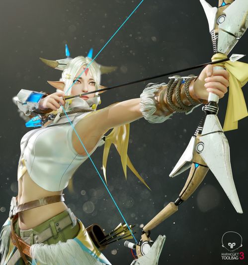 游戏弓箭女,箭雨中的传奇英雄